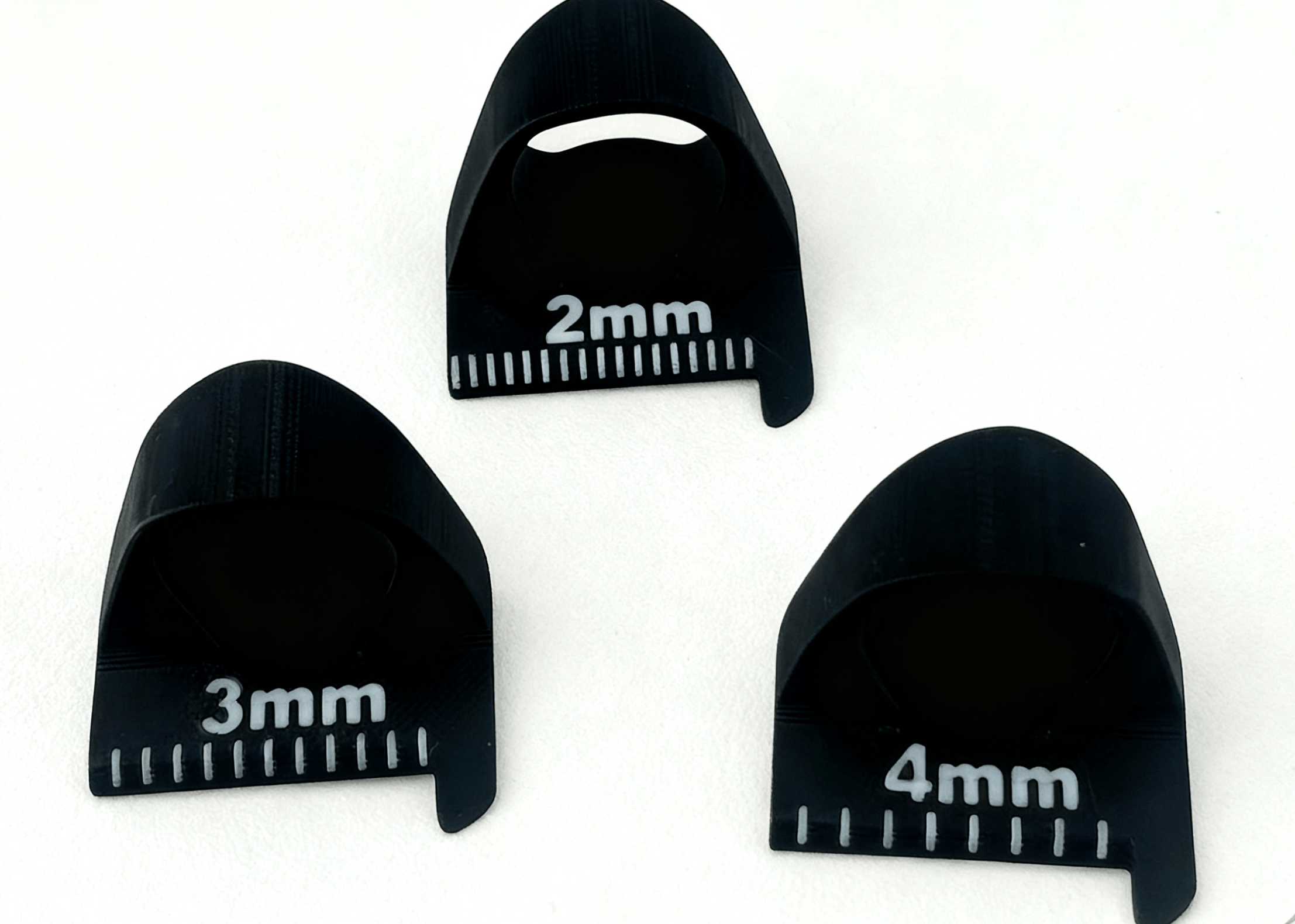  Finger Sewing Template | Stitch Guide For Equal Stitches | Sewing Stitch Spacing Guide  - Black - A set of 3 - image 5