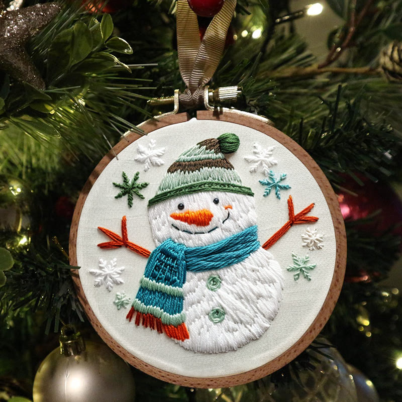 Rubbyoo Embroidery Kit-  Winter Snowman - image 6