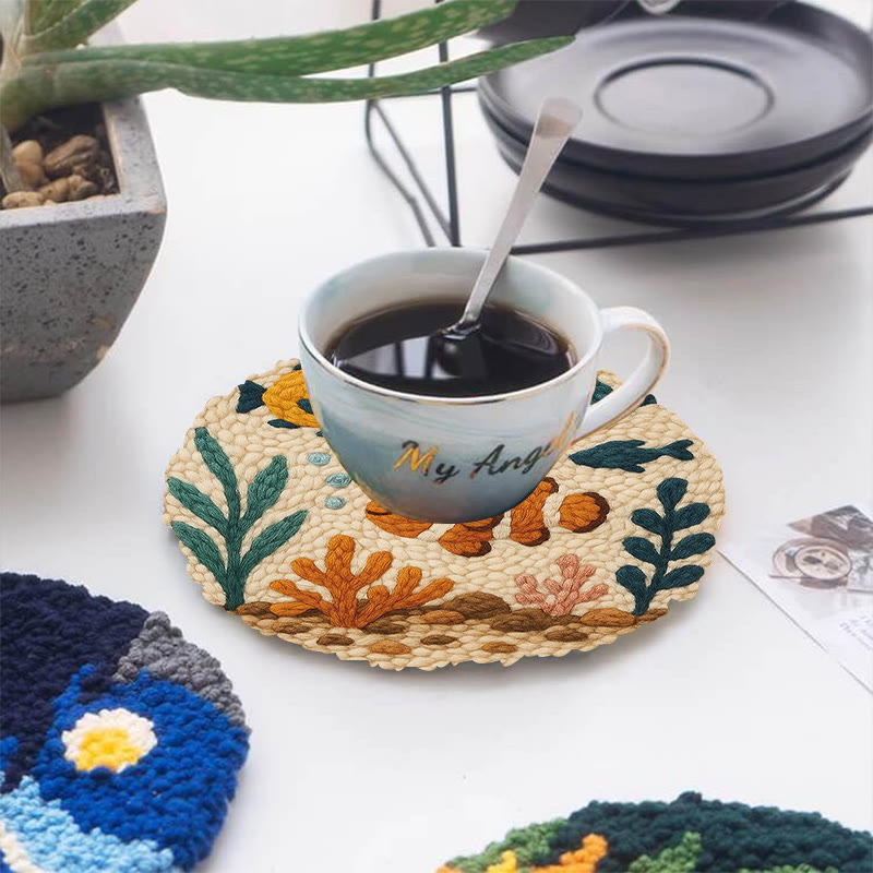 Clownfish Punch Needle Kit - Lovely Animal Craft | Diy Wall Hanging Art - image 8