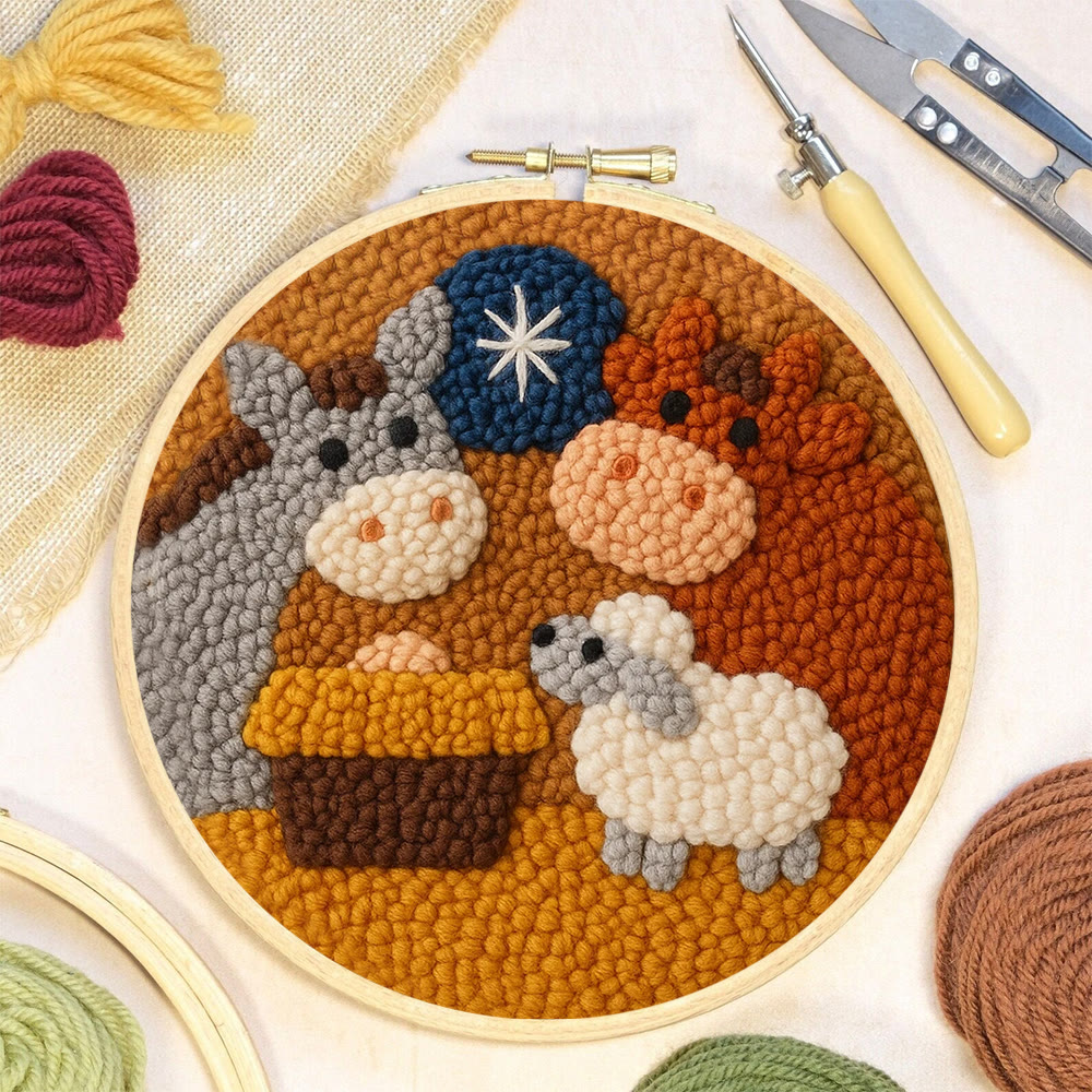 Lush Green Luna Moth Punch Needle Kit – Novice-friendly Starter Diy | Delightful Handcraft Activity - image 8