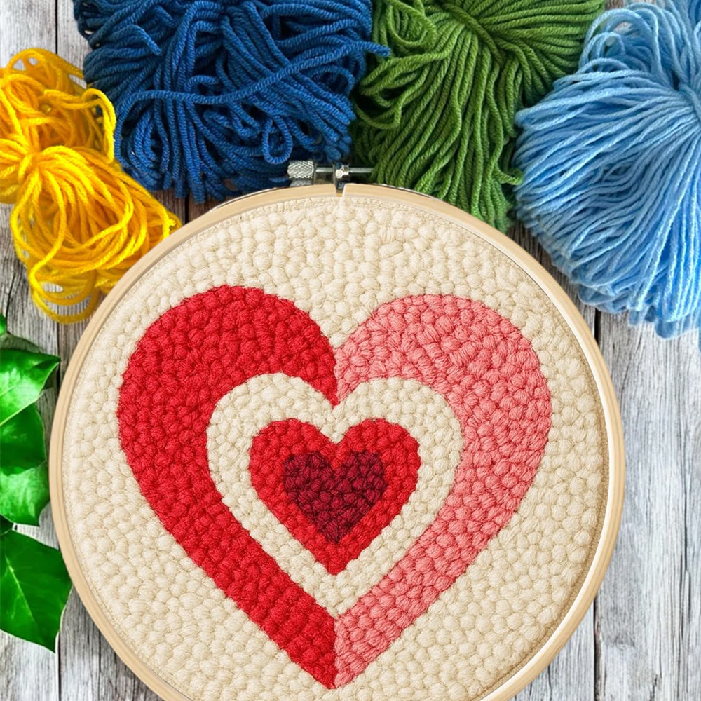 Gradient Layered Heart Punch Needle Kit – Valentine's Day Gifting Selection | Cozy Home Decor - image 11