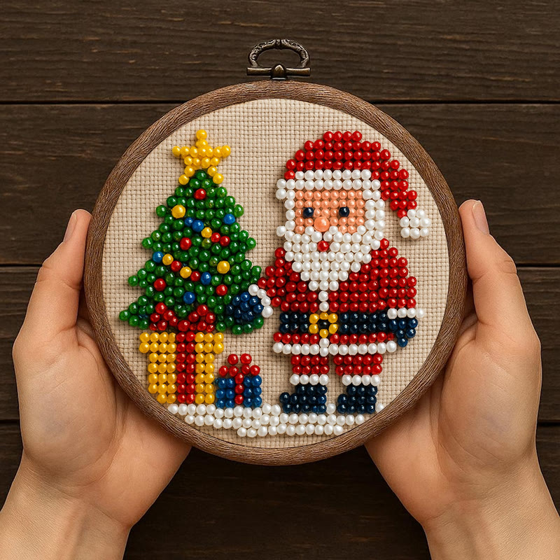 Rubbyoo Bead Embroidery Kit - Marry Christmas | Holiday Diy Artwork | Nice For Home Decor - image 5