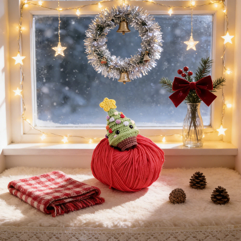 Diy Handmade Mini Christmas Tree Crochet Kit - Unique Holiday Gift | Perfect Home Ornament | Beginner Handmade Art - image 4