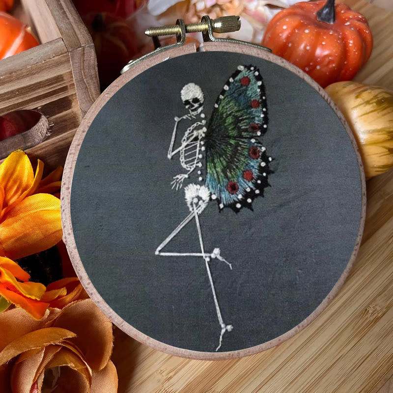 Rubbyoo Embroidery Kit - Skeleton Butterfly | Delicate Needle Artwork | Nice For Beginner - image 8