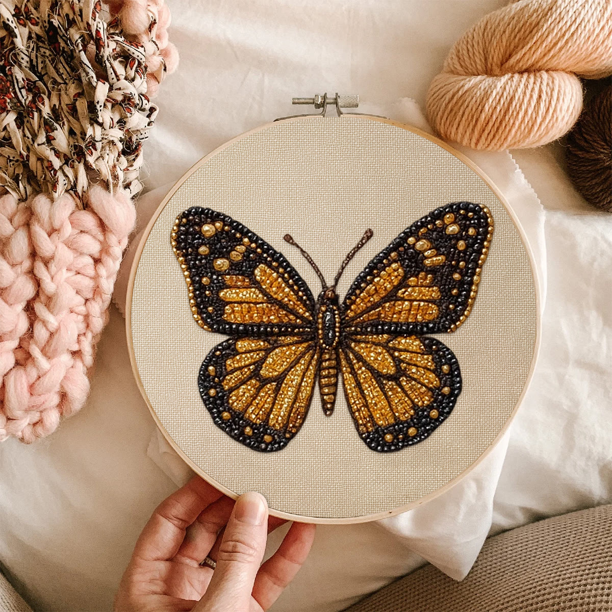 Rubbyoo Bead Embroidery Kit - Little Betterfly | Charming Desk Decor | Precious Gifts For Her  - image 10