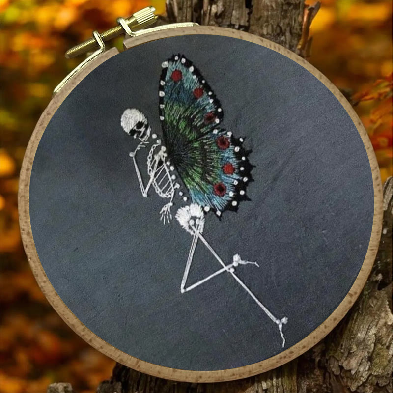 Rubbyoo Embroidery Kit - Skeleton Butterfly | Delicate Needle Artwork | Nice For Beginner - image 7
