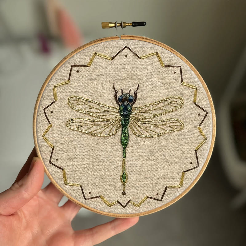 Rubbyoo Bead Embroidery Kit - Beautiful Dragonfly | Diy Needle Art | Handmade Decorative Craft  - image 8