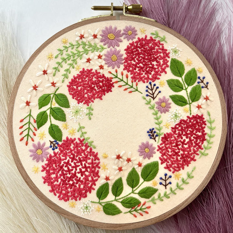 Rubbyoo Embroidery Kit - Various Botanicals  | Beginners Handmake Needle Craft 