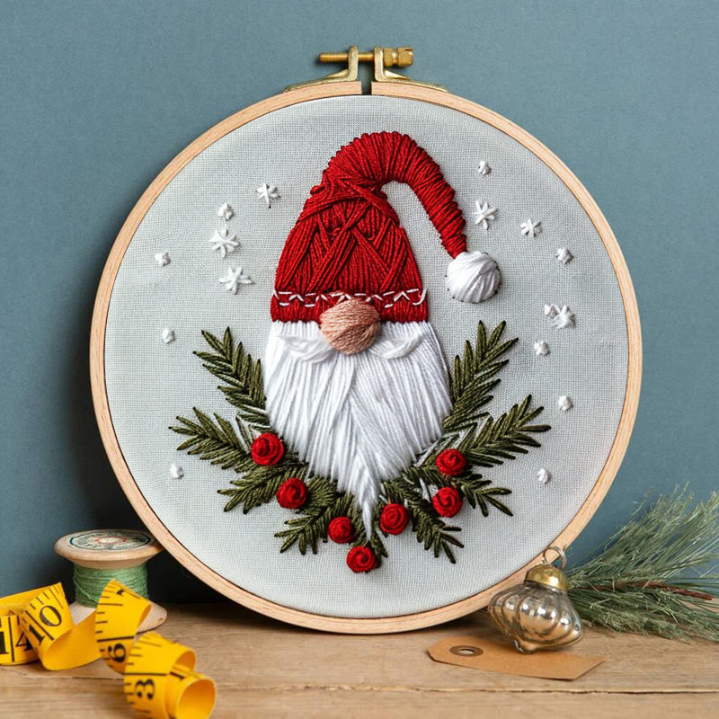 Rubbyoo Embroidery Kit-  Christmas Winter Gnome - image 5