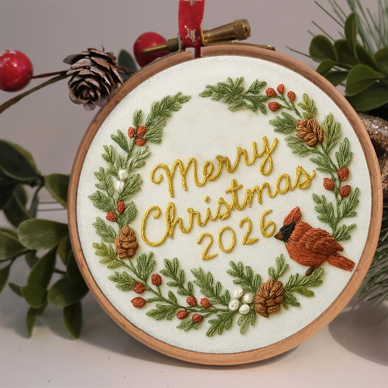 Rubbyoo Embroidery Kit - Merry Christmas | Unique Christmas Handicraft | New Year Gifts For Friends - image 6