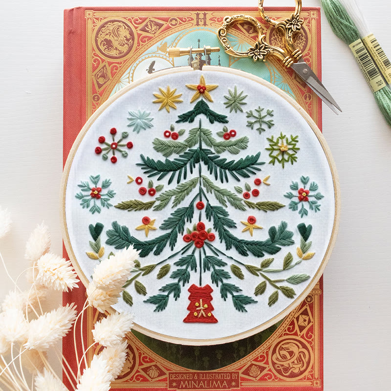 Rubbyoo Embroidery Kit - Christmas Tree | Handmade Festive Craft | Unique Christmas Gift - image 9