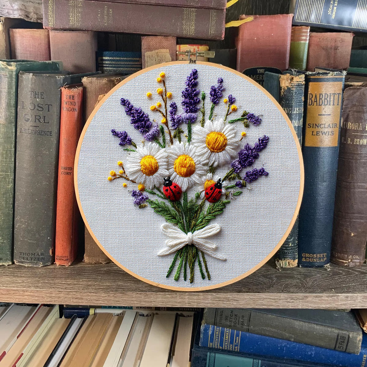 Rubbyoo Embroidery Kit - Daisy Bouquet | Handmade Desk Decor | Diy Birthday Gift  - image 7