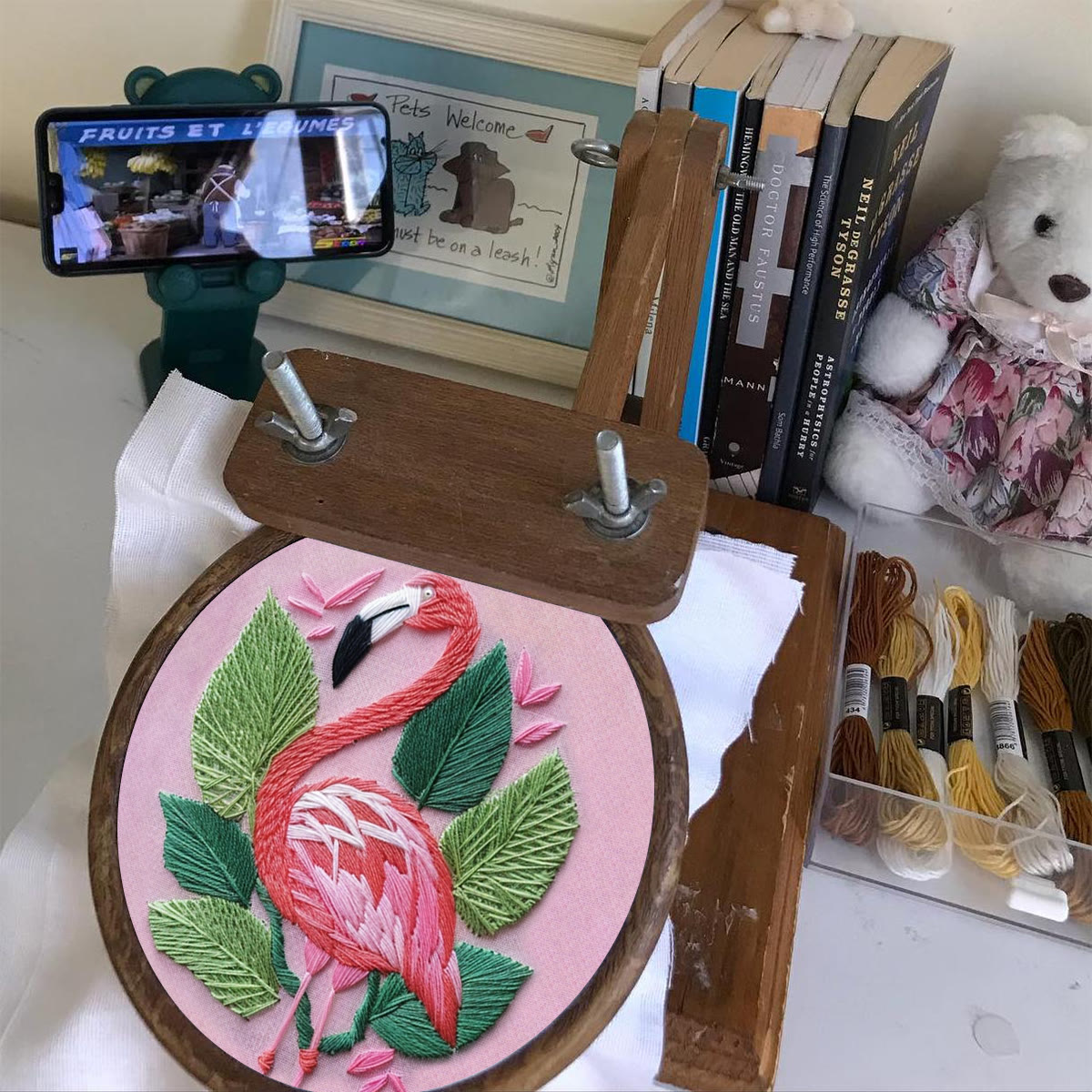 Rubbyoo Embroidery Kit-  Tropical Flamingo - image 6