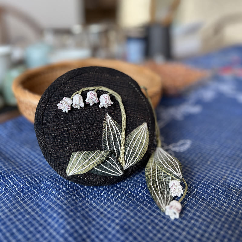 Handmade Mini Coin Purse Kit | Diy Floral Handicraft |  Nice Gifts For Mom - Black - image 7