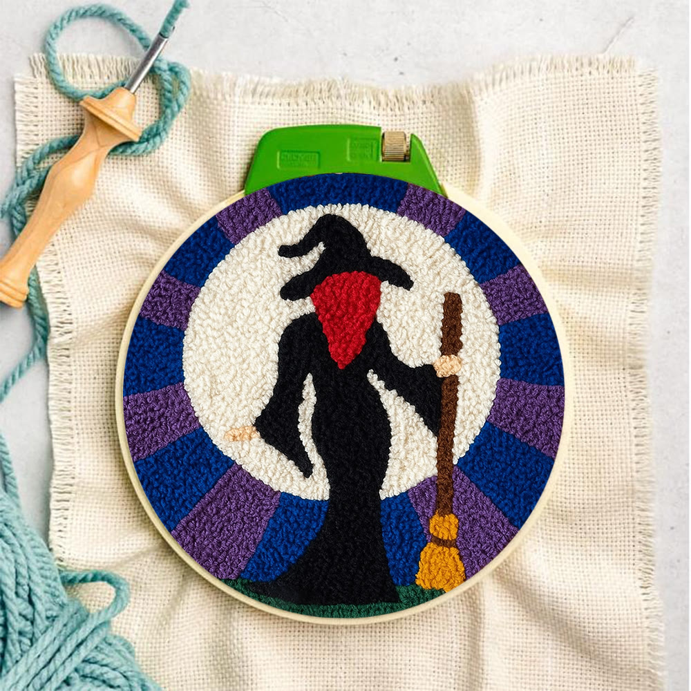 Magical Witch Punch Needle Kit - Unique Needle Coaster | Perfect For Holiday Decor - image 7