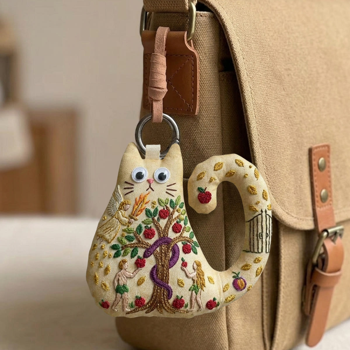 Rubbyoo Cat Embroidery Kit - Garden Of Eden | Unique Birthday Gift | Vintage Style Charm - image 5