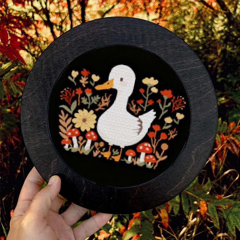 Cross Stitch Kit - Floral Duck | Autumn Animal Craft | Nice Stitch Gifts - image 9