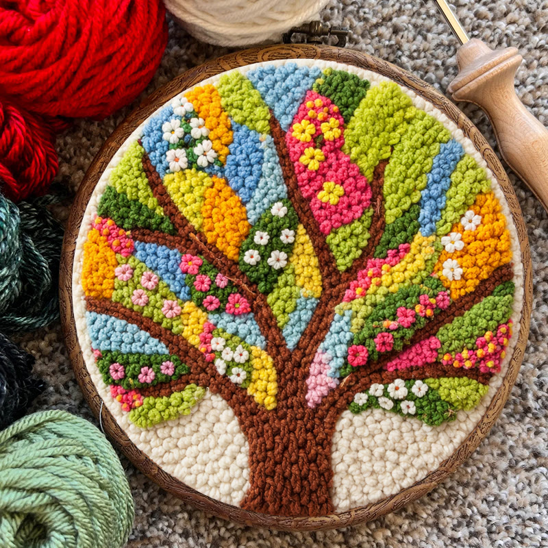 Vibrant Life Tree Punch Needle Kit - Top Gifting Choice | Charming Home Accent - image 8