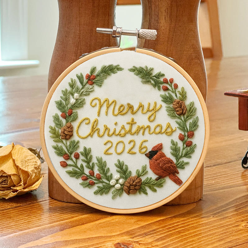 Rubbyoo Embroidery Kit - Merry Christmas | Unique Christmas Handicraft | New Year Gifts For Friends - image 7