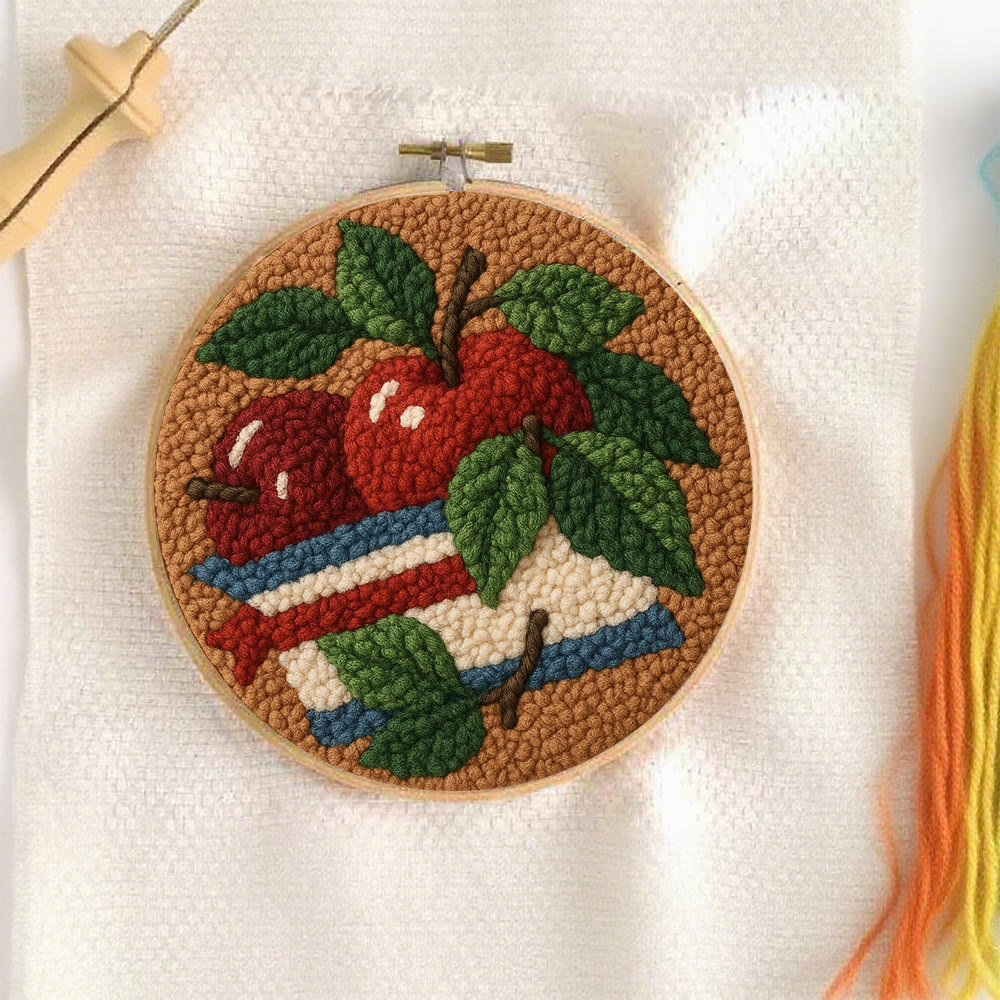 Apple Harvest Punch Needle Kit – Beginner Project | Thoughtful Handmade Gift Idea - image 6