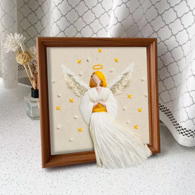 Rubbyoo Embroidery Kit - Christmas Angel | Winter And Christmas Craft | Holiday Ornaments Collection - Embroidery Kit Plus An Extra Frame - image 10