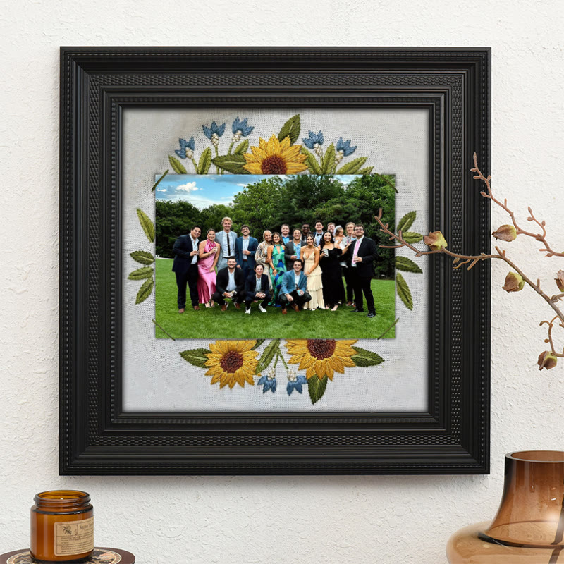 Rubbyoo Embroidery Photo Frame Kit - Sunflower Memory | Photo Collection Artwork | Perfect Gifts For Friends - image 10