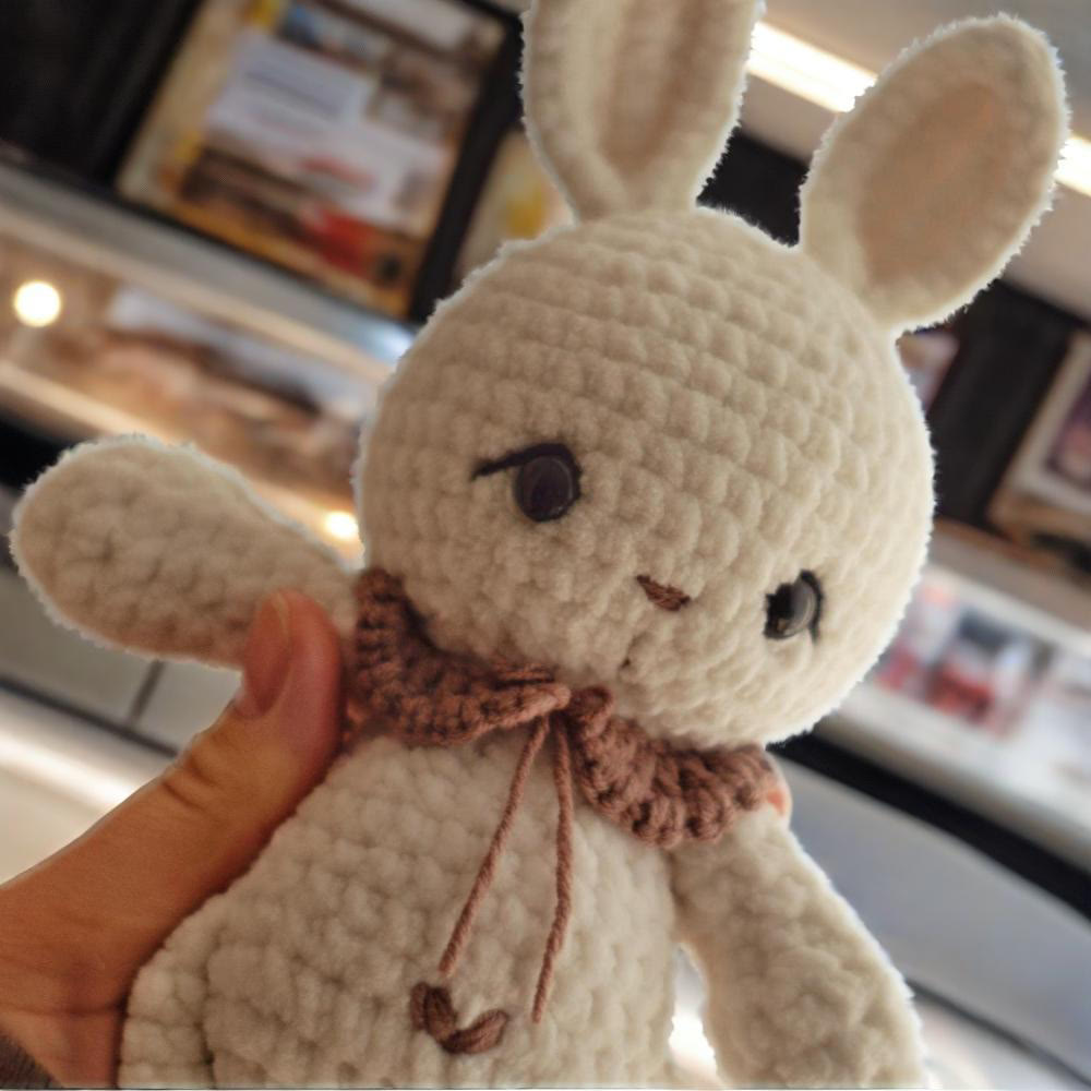 Diy Handmade Lovely Bunny Crochet Kit - Fashion Bag Pendant | Handmade Baby Toys  - image 4