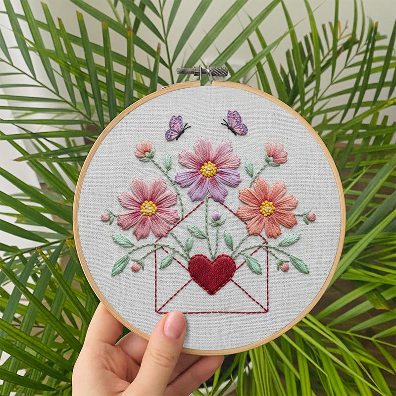 Rubbyoo Embroidery Kit - Flower Letter | Beginner Handmade Craft | Unique Stitch Artwork - image 7