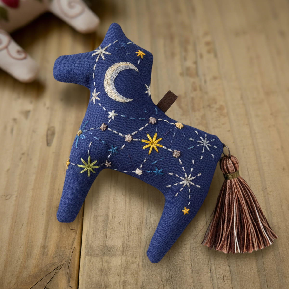 Rubbyoo Dala Horse Embroidery Kit - Celestial Moon | Whimsical Gift | Minimalist Home Decor  - image 9