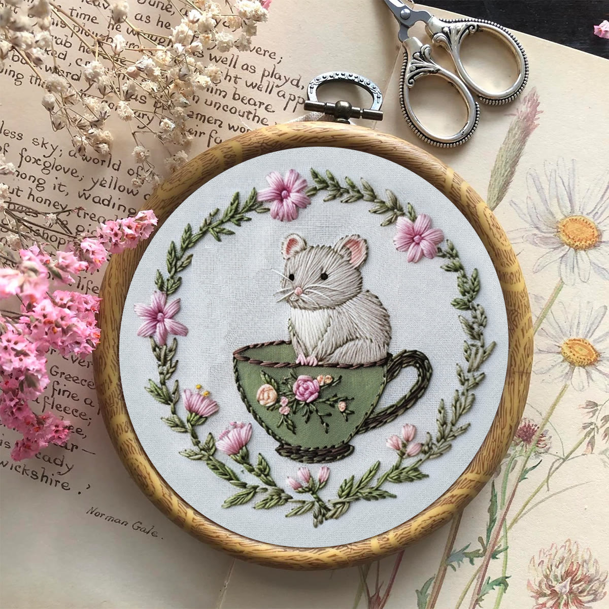 Rubbyoo Embroidery Kit-  Cup Mouse - image 7