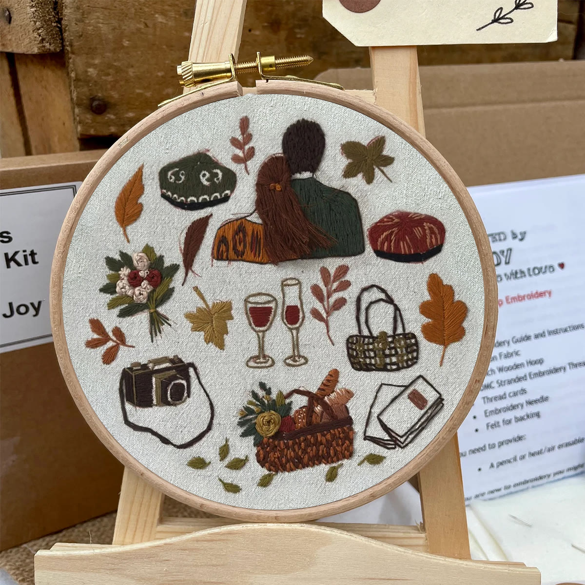 Rubbyoo Embroidery Kit- Autumn Vibes  2 | Diy Kit For Beginners  Cozy Crafts - image 6