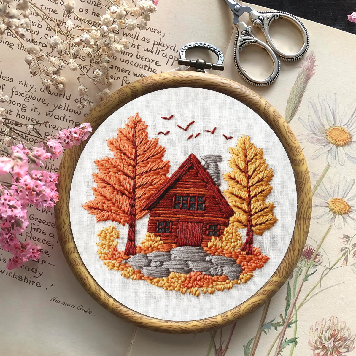 Rubbyoo Embroidery Kit- Farmhouse Diy Craft Kits| Autumn Craft - image 8