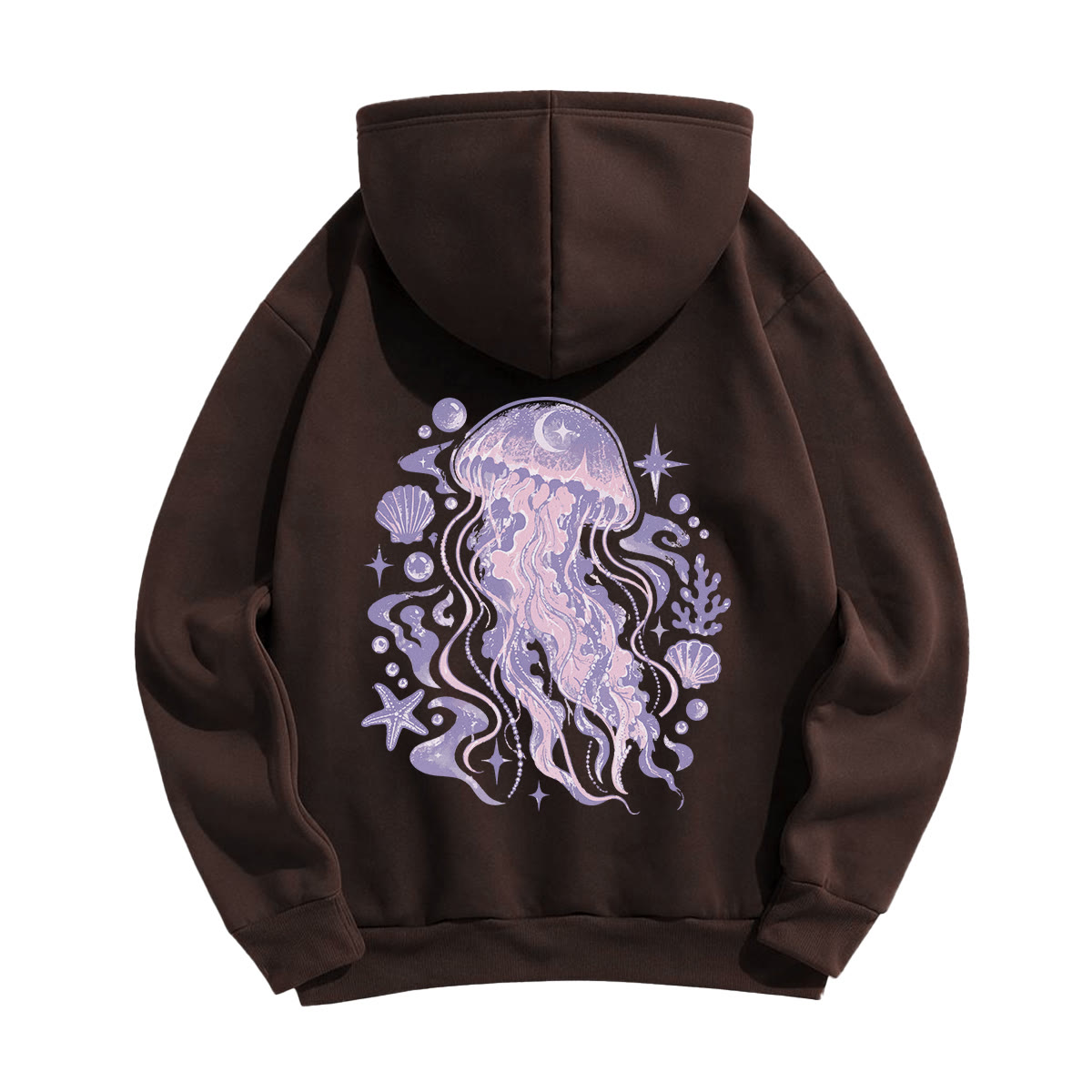 Rubbyoo Dreamy Purple Jellyfish Unisex Hoodie - image 15