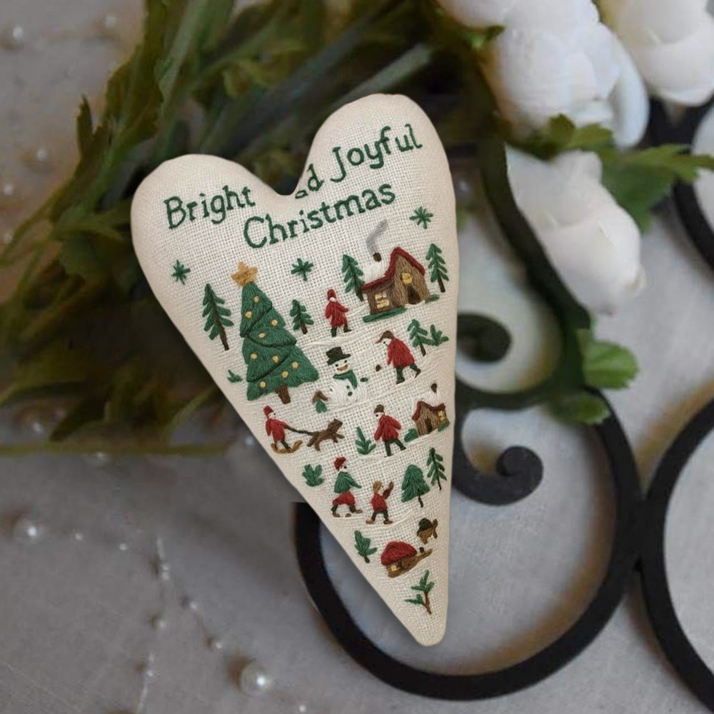 Rubbyoo Heart Embroidery Kit - Christmas Diorama | Christmas Decoration | Diy Holiday Gift - image 7