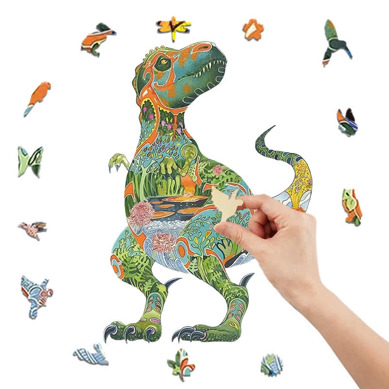Rubbyoo Daniel Mackie Tyrannosaurus Rex - Wooden Jigsaw Puzzle