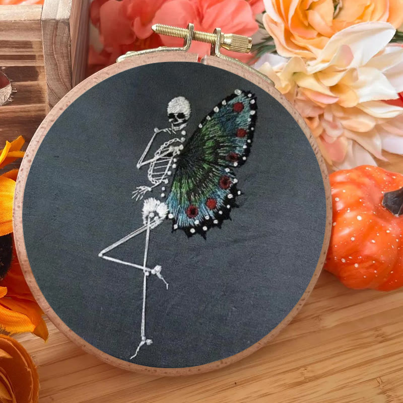Rubbyoo Embroidery Kit - Skeleton Butterfly | Delicate Needle Artwork | Nice For Beginner - image 5