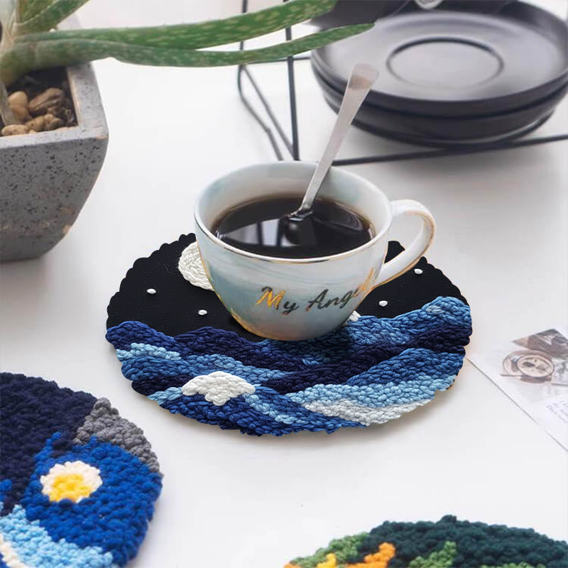 Lunar Wave Mountain Range Punch Needle Kit - Peaceful Handcraft Choice | Bedroom Vibe Enhancer - image 5