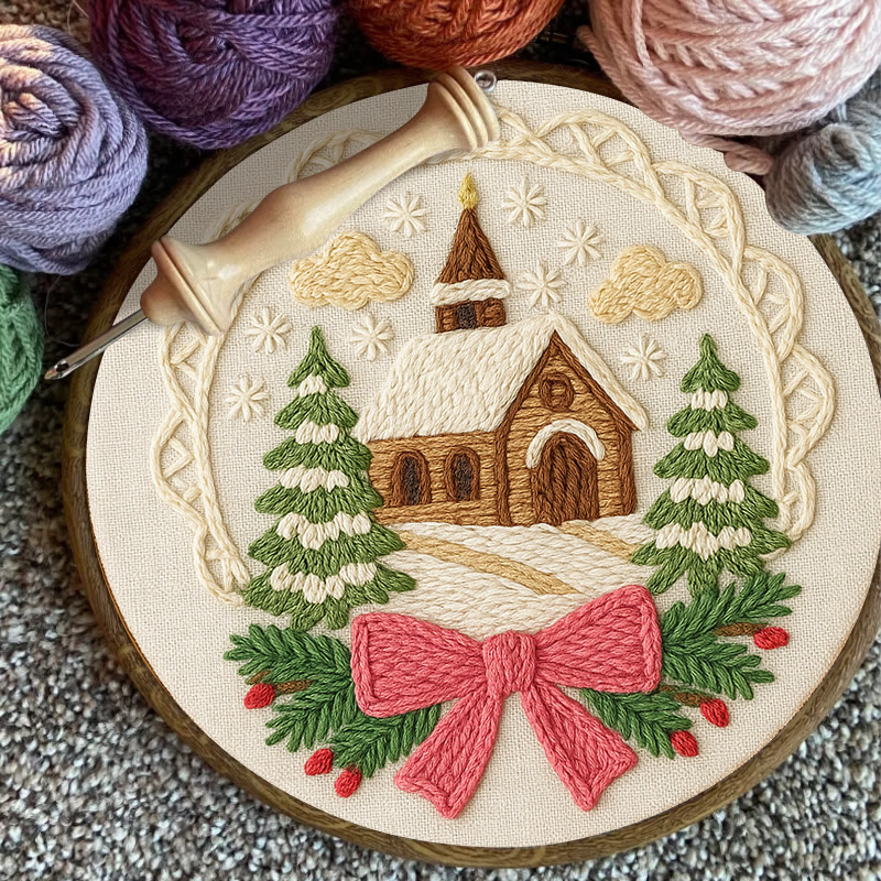 Warm House Punch Needle Kit - Unique Christmas Handicraft | Perfect Gift For Friend - image 6