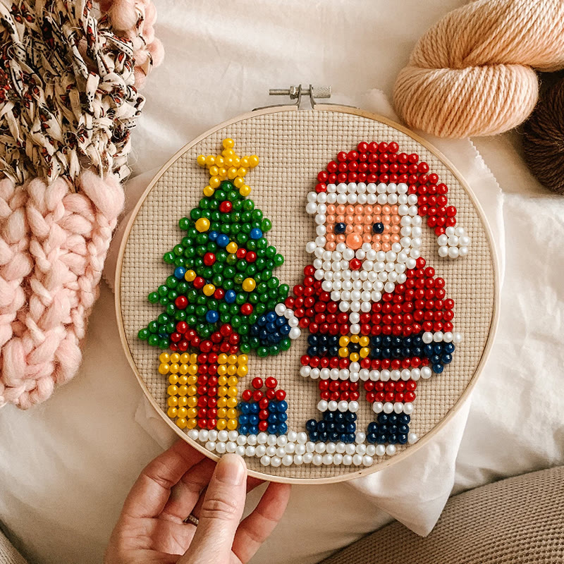 Rubbyoo Bead Embroidery Kit - Marry Christmas | Holiday Diy Artwork | Nice For Home Decor - image 9