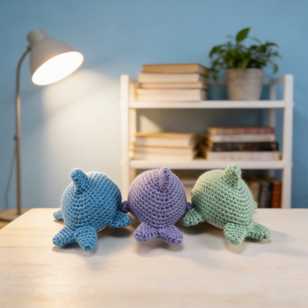 Diy Handmade Dolphin Crochet Kit - Adorable Handmade Toy | Easy Crocheted Project - image 4