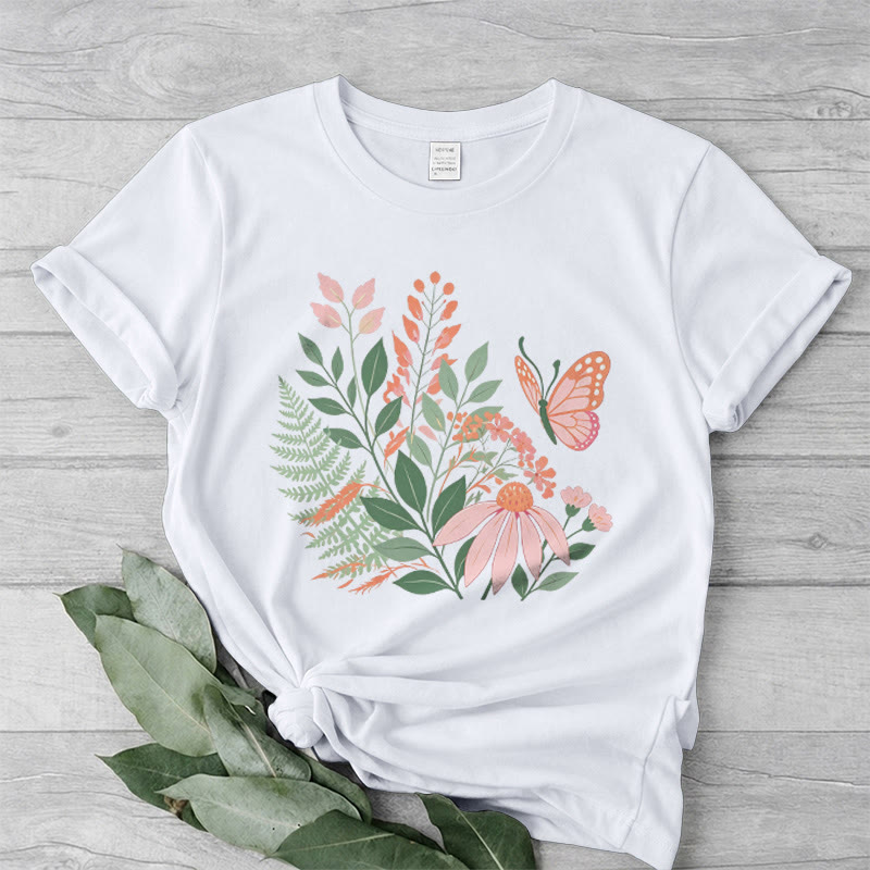Rubbyoo Wonderful Garden  Graphic Tee  - Chic Botanical & Floral Motif  | Teacher's Sophisticated Outfit - image 15