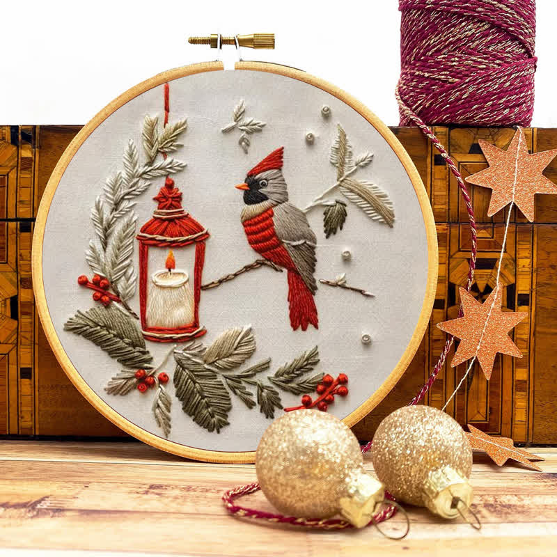 Rubbyoo Embroidery Kit - Red Cardinal - image 9