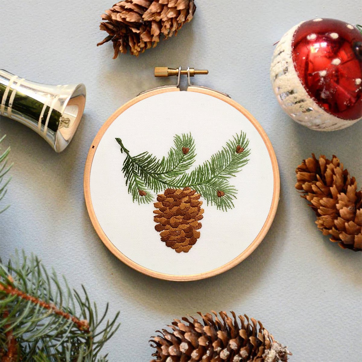 Rubbyoo Embroidery Kit - Pine Cone  - image 4