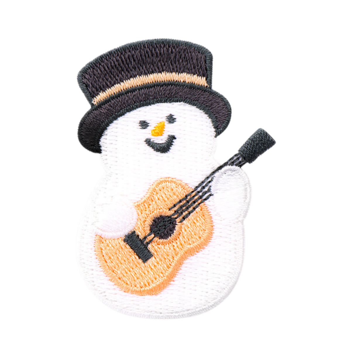 Rubbyoo Winter Snowman Embroidered Patch - Christmas Iron-on Applique | Perfect For Backpack Decoration - Black snowman - image 11