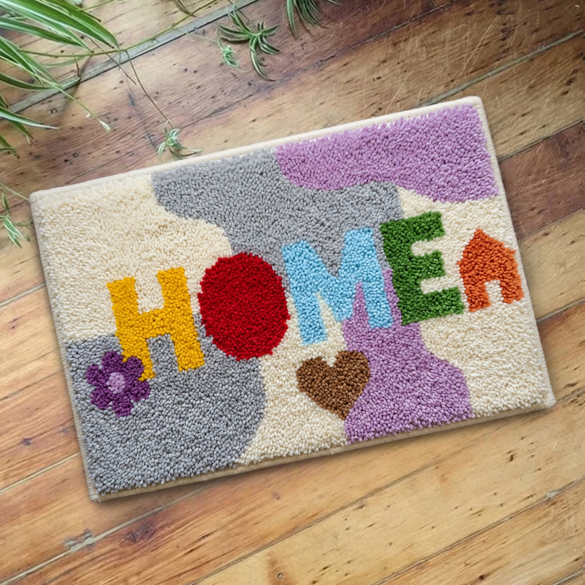 Rubbyoo Latch Hook Rug Kit - Colourful Home Patten | Spring Door Mat | Unique House Decor - image 8