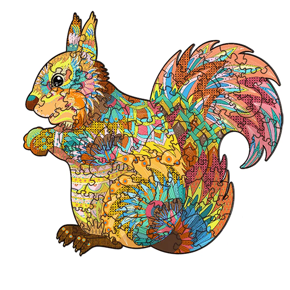 Squirrel - Wooden Jigsaw Puzzle