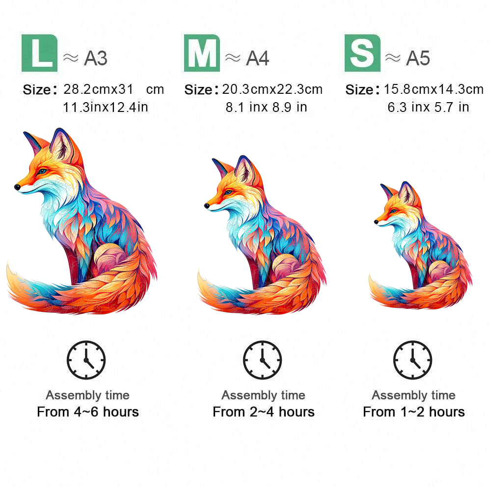 Fox- Wooden Jigsaw Puzzle