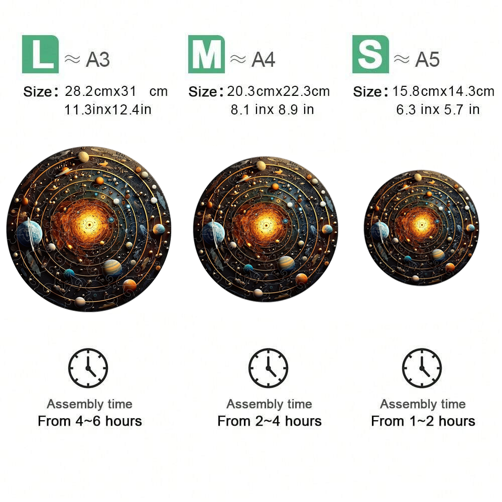 Cosmic Star Ring - Wooden Jigsaw Puzzle