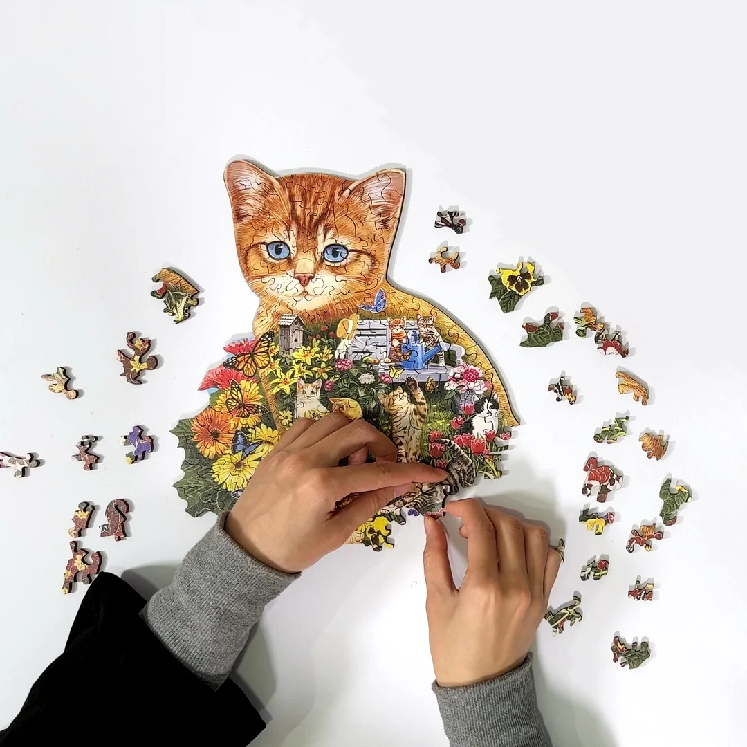 Ginger Kitten - Wooden Jigsaw Puzzles