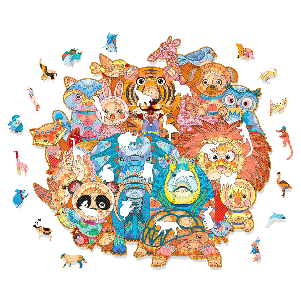 Zoo Animals - Wooden Jigsaw Puzzle